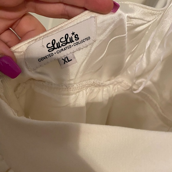 Lulus Backless White Skater Dress - Picture 5 of 5